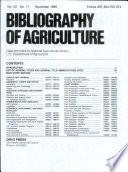 Bibliography of Agriculture
