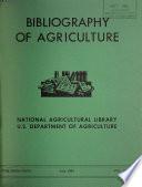 Bibliography of Agriculture