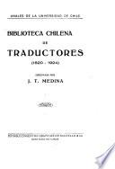 Biblioteca chilena de traductores (1820-1924)