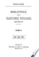 Biblioteca de las tradiciones populares españolas