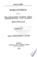 Biblioteca de las Tradiciones populares Españolas