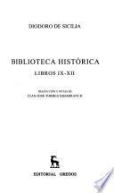 Biblioteca histórica: Libros IX-XII