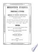 Biblioteca italiana dei predicatori ossia emporis di materie concionabili. Opera compilata da Cristiano Carli