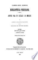 Biblioteca peruana: Libros y folletos peruanos de la Biblioteca del Instituto Nacional