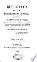 Biblioteca selecta de literatura española