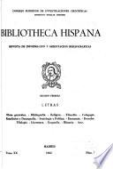 Bibliotheca hispana
