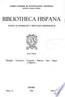 Bibliotheca Hispana; Revista de Información y Orientación Bibliográficas. Sección 3