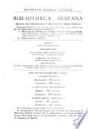 Bibliotheca Hispana; Revista de Informacion y Orientacion Bibliograficas (Section 1: Letras)