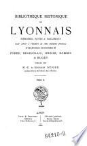 Bibliothèque historique du Lyonnais