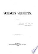 Bibliothèque Ouvaroff. Catalogue spécimen. Sciences secrètes