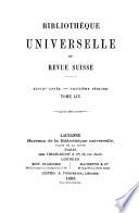 Bibliothèque universelle et revue suisse