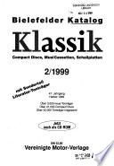 Bielefelder Katalog Schallplatten, Compact Discs, MusiCassetten