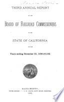 Biennial Report of the Board of Railroad Commissioners of the State of California
