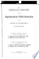 Biennial Report of the State Superintendent of Public Instruction to the Governor of the State of Nebraska