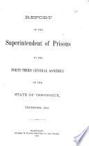 Biennial Report of the Superintendent of Prisons