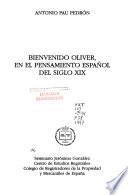 Bienvenido Oliver, en el pensamiento español del siglo XIX