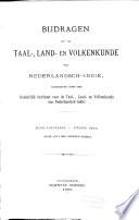 Bijdragen tot de taal-, land- en volkenkunde van Nederlandsch-Indië