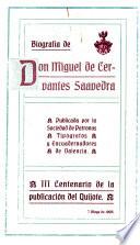 Biografia de Don Miguel de Cervantes Saavedra
