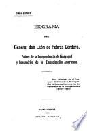 Biografía del general don León de Febres Cordero