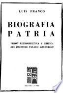 Biografía patria
