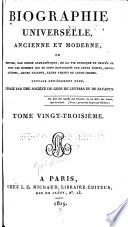 Biographie universelle, ancienne et moderne