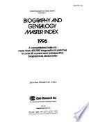 Biography and Genealogy Master Index
