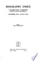 Biography Index