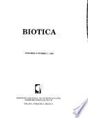 Biotica ; publicación del Instituto de Investigaciones sobre Recursos Bióticos A.C.