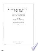 Black Biography, 1790-1950