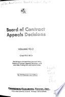 Board of Contract Appeals Decisions
