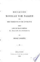 Boccaccios Novelle vom Falken und ihre Verbreitung in der Litteratur