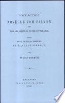 Boccaccios Novelle Vom Falken und Ihre Verbreitung in der Litteratur