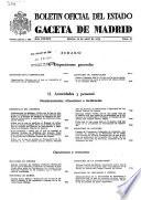 Boletâin oficial del estado: Gaceta de Madrid