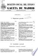 Boletâin oficial del estado: Gaceta de Madrid