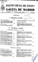 Boletâin oficial del estado: Gaceta de Madrid