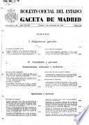 Boletâin oficial del estado: Gaceta de Madrid