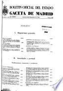 Boletâin oficial del estado: Gaceta de Madrid