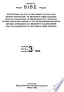 Boletim Internacional de Bibliografia Sobre Educaçao