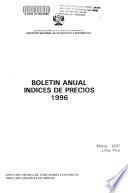 Boletín anual de índices de precios