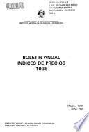 Boletín anual de índices de precios