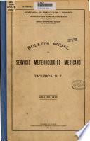 Boletín anual del Servicio Meteorológico Mexicano
