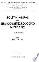 Boletín anual del Servicio Meteorológico Mexicano