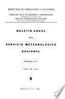 Boletín anual del Servicio Meteorológico Mexicano