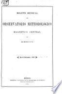 Boletín anual del Servicio Meteorológico Mexicano, Tacubaya, D.F.