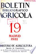 Boletín bibliográfico agrícola