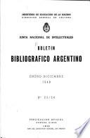 Boletín bibliográfico argentino