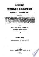 Boletín bibliográfico español y estranjero