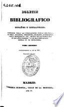 Boletín bibliográfico español y estranjero