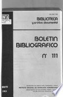 Boletín bibliográfico