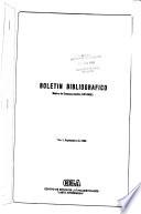 Boletín bibliográfico